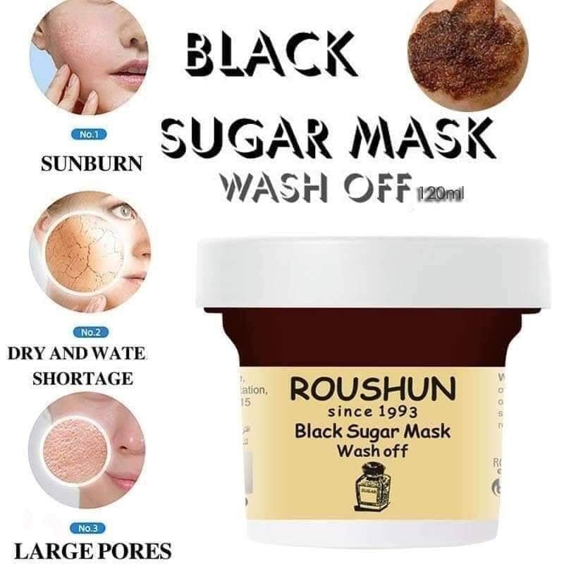 Roushun black sugar wash off mask 120g