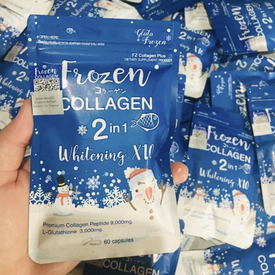 Frozen Collagen 2 in 1 whitening 10x tablet (1 pack- 60 Tablet)