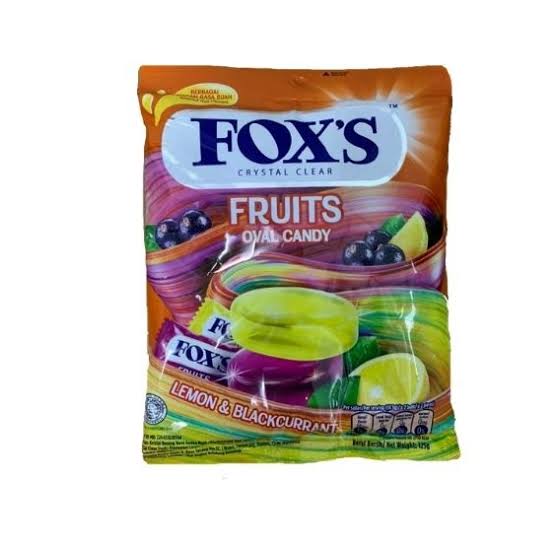 Fox's Crystal Clear Fruits Oval Candy 125g
