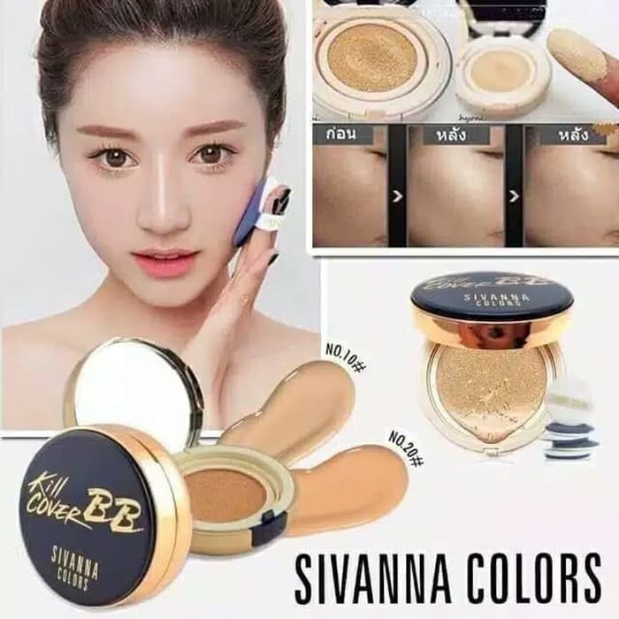 Sivanna Kill Cover Liquid Foundation Cushion + Refill Pack