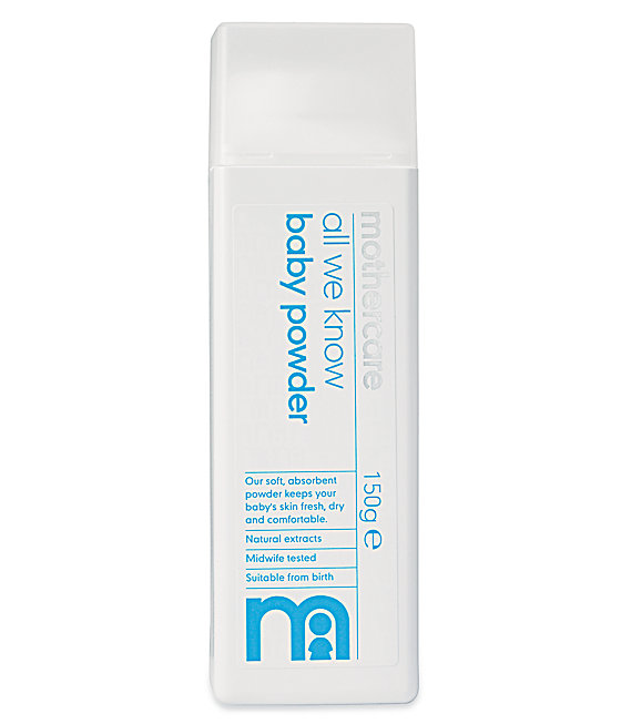 mothercare all we know baby powder 150g