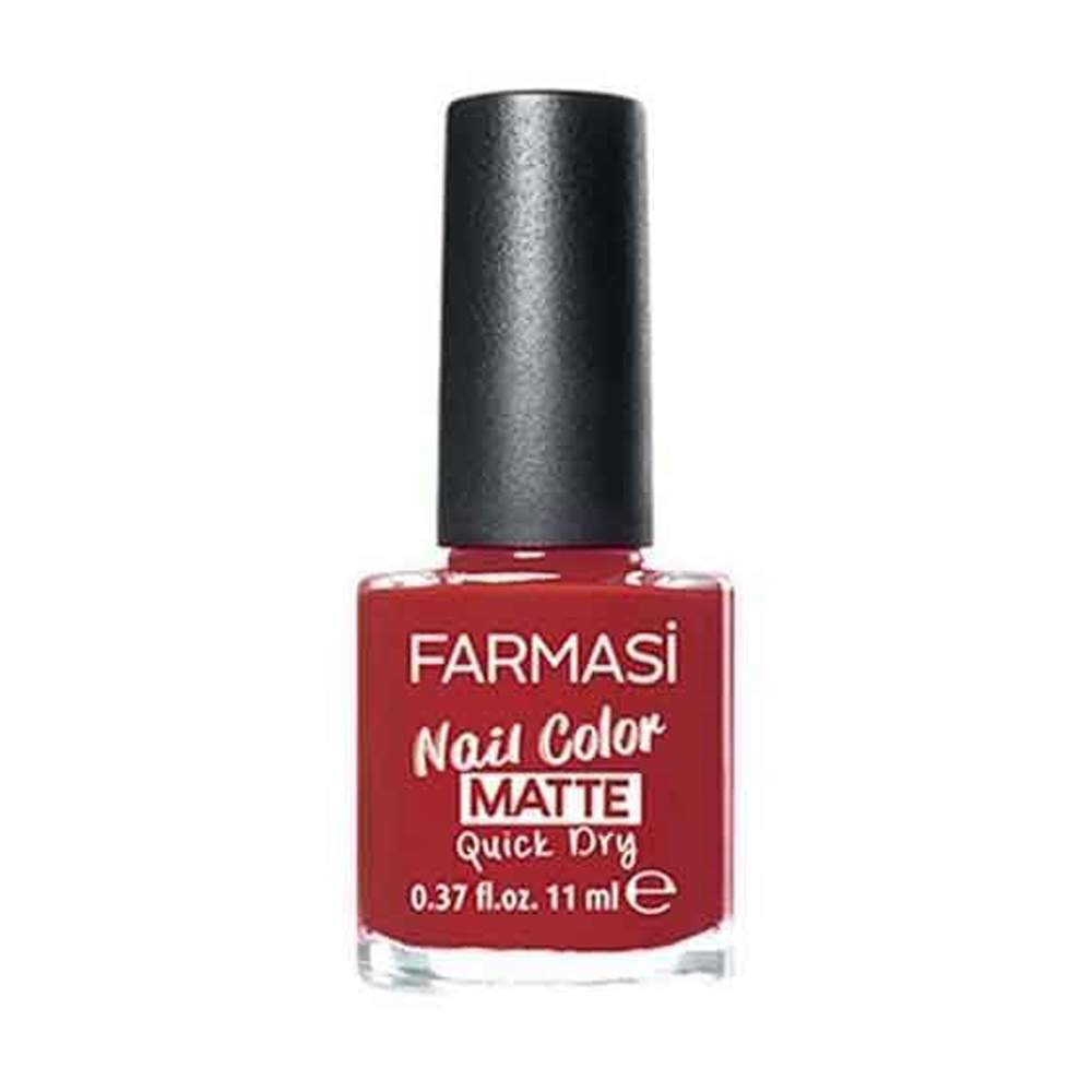 FARMASi Nail Color Matte MT06 Red Night