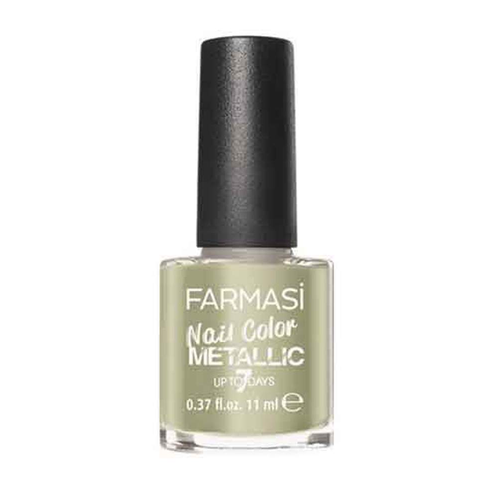 FARMASi Nail Color Metallic MTL06 Green Flower