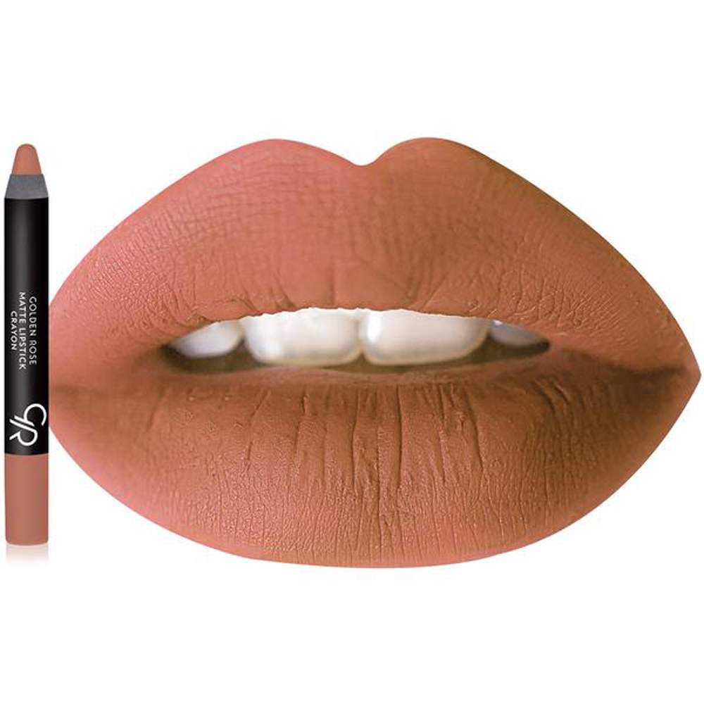 Golden Rose Matte Lipstick Crayon 14 Contessa Red