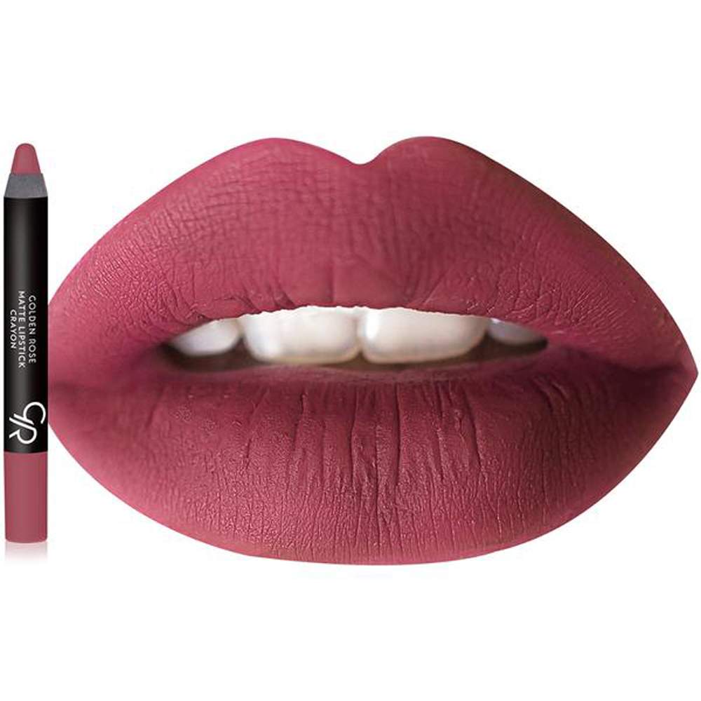 Golden Rose Matte Lipstick Crayon 08 Vin Rouge