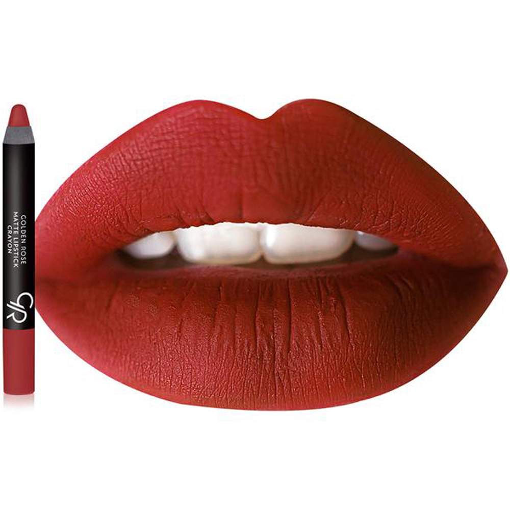 Golden Rose Matte Lipstick Crayon 09 Roof Terracota Red