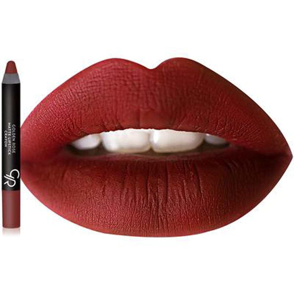 Golden Rose Matte Lipstick Crayon 01 Lusty Red