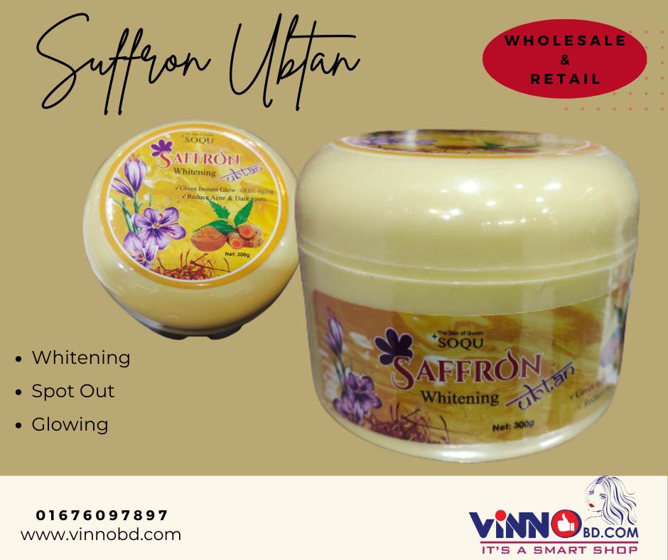 Saffron Whitening Ubtan, 300g Made in Thailand