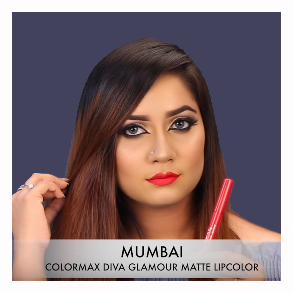 Colormax Diva Glamour Matte Lip Color (Shade name- Mumbai)