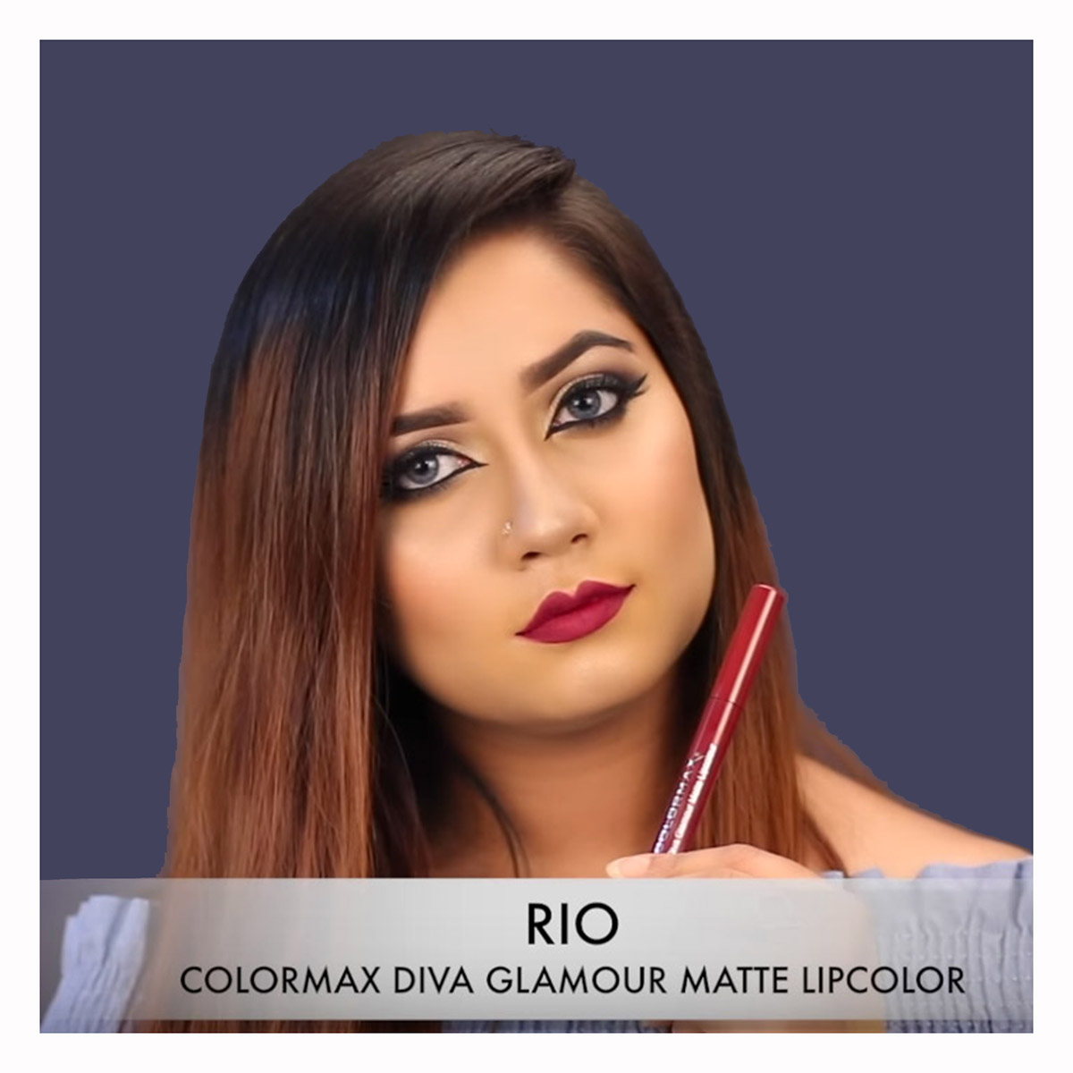 Colormax Diva Glamour Matte Lip Color (Rio)