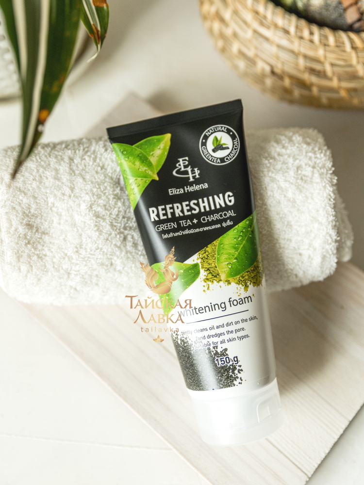 Eliza Helena Refreshing Whitening Foaming Facewash with Green tea & charcoal