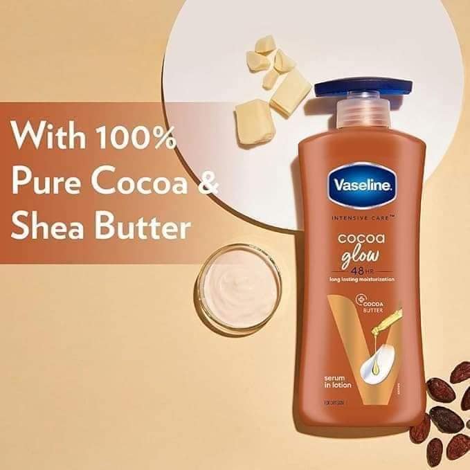 Vaseline Cocoa glow lotion , 400ML