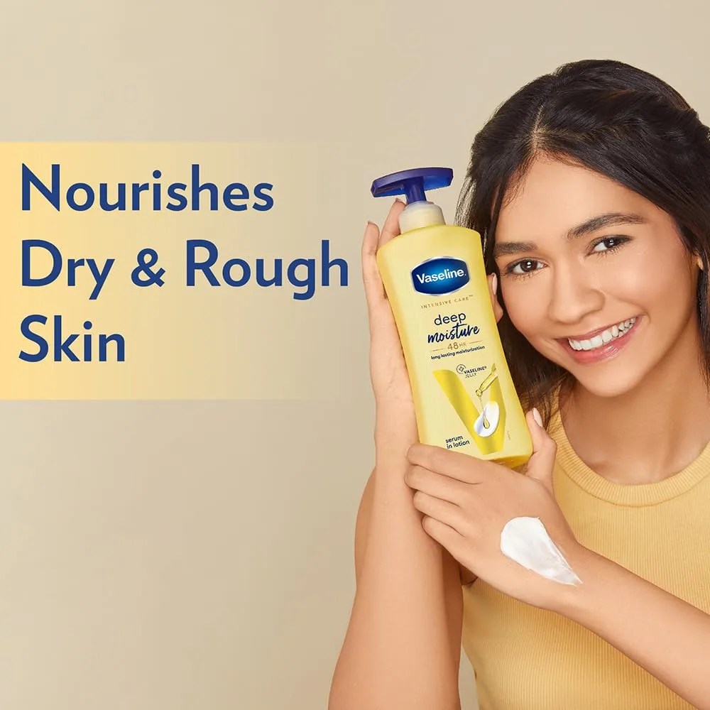 VASELINE DEEP MOISTURISING LOTION   , 400ML  MADE IN INDIA