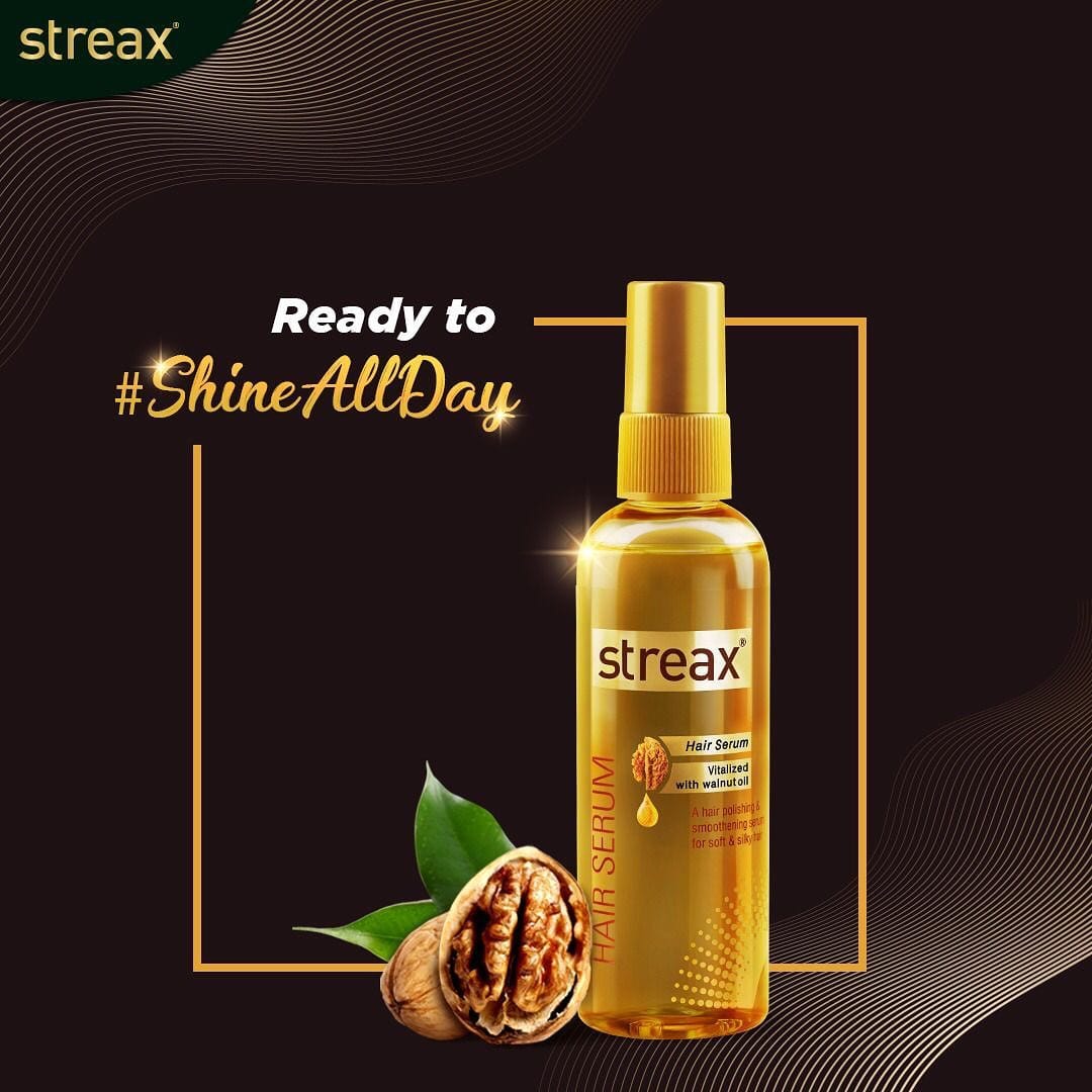 Streax Hair Serum Vitallzed With Walnut Oil -90m