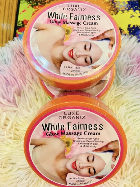 White Fairness Glow Massage Cream-250g