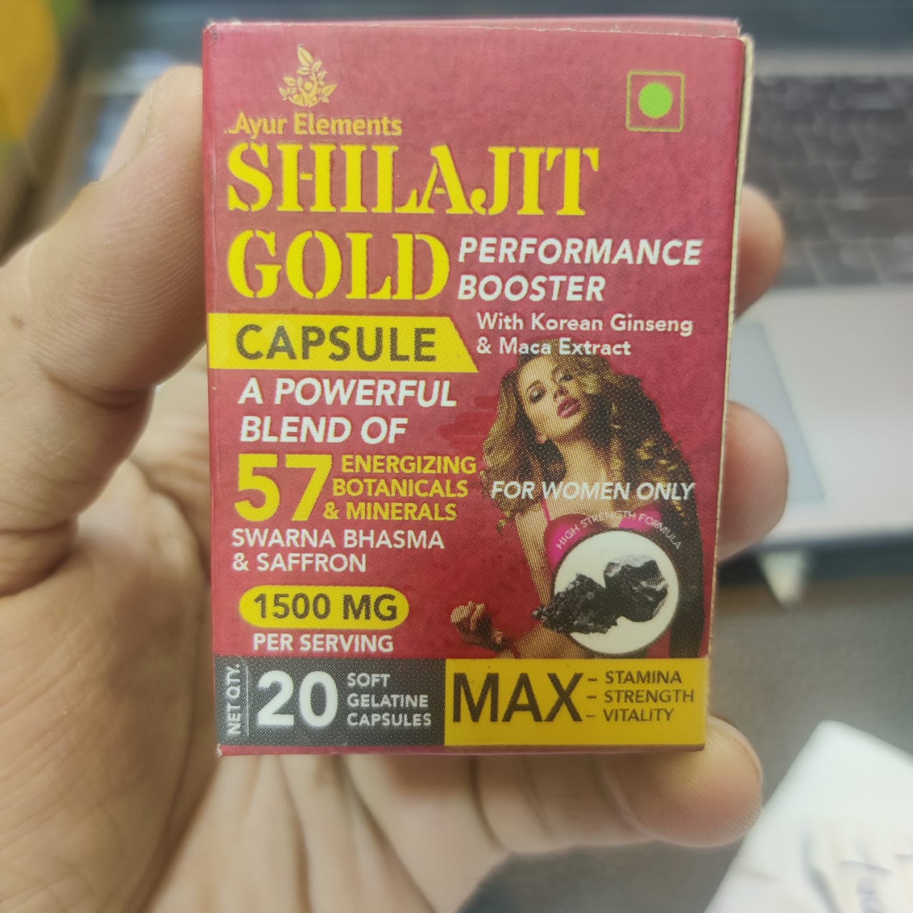 Ayur Elements Shilajit Gold Capsule 20  (For women)