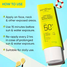 Dot and Key Lime Rush Swim + Sports Sunscreen SPF 50 PA++++, 50g