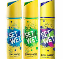 Set Wet Body Spray Deodorant Perfume 150ml