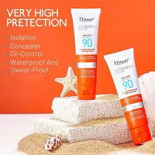 Disaar Sunscreen SPF 90 Long Lasting UV Protector Glowing Anti-aging Repair Skin Protective - 50ml
