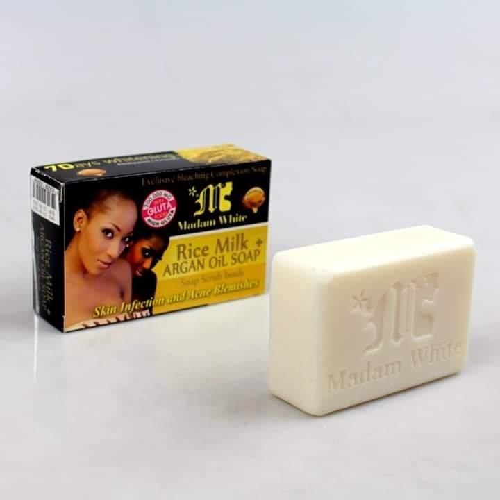 Madam White soap ( Rice milk + Argon oil soap