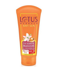 লোটাস হারবাল সেফ সান ক্রীম Lotus Herbal Safe Sun UV Screen Matte Gel SPF 50 – 50 ml