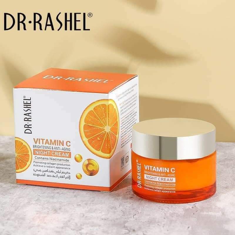 DR. RASHEL Vitamin C Brightening Night Cream, Net Weight: 50g