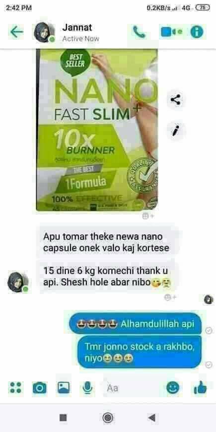 NANO Fast Slim Capsule (45 CAPSULES) Made in THILAND NANO Fast Slim Capsule (45 CAPSULES) Made in THILAND