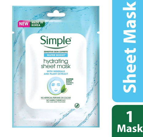 Simple Water Boost Hydrating Sheet Mask (23ml)