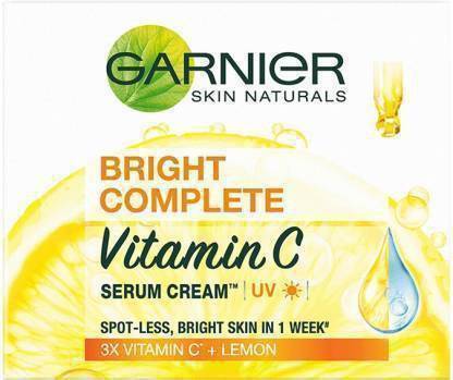 Garnier bright complete Vitamin C Serum Cream 23g, Made In India