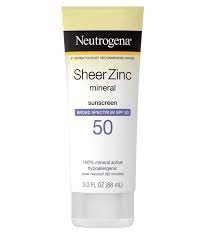 sheer zinc spf 50+