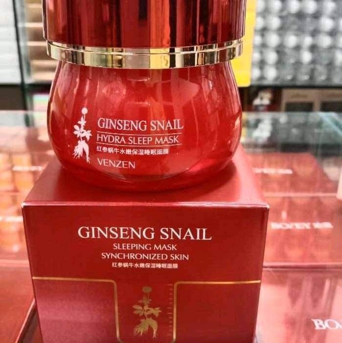 Ginseng snail 🐌 sleeping 😴 mask