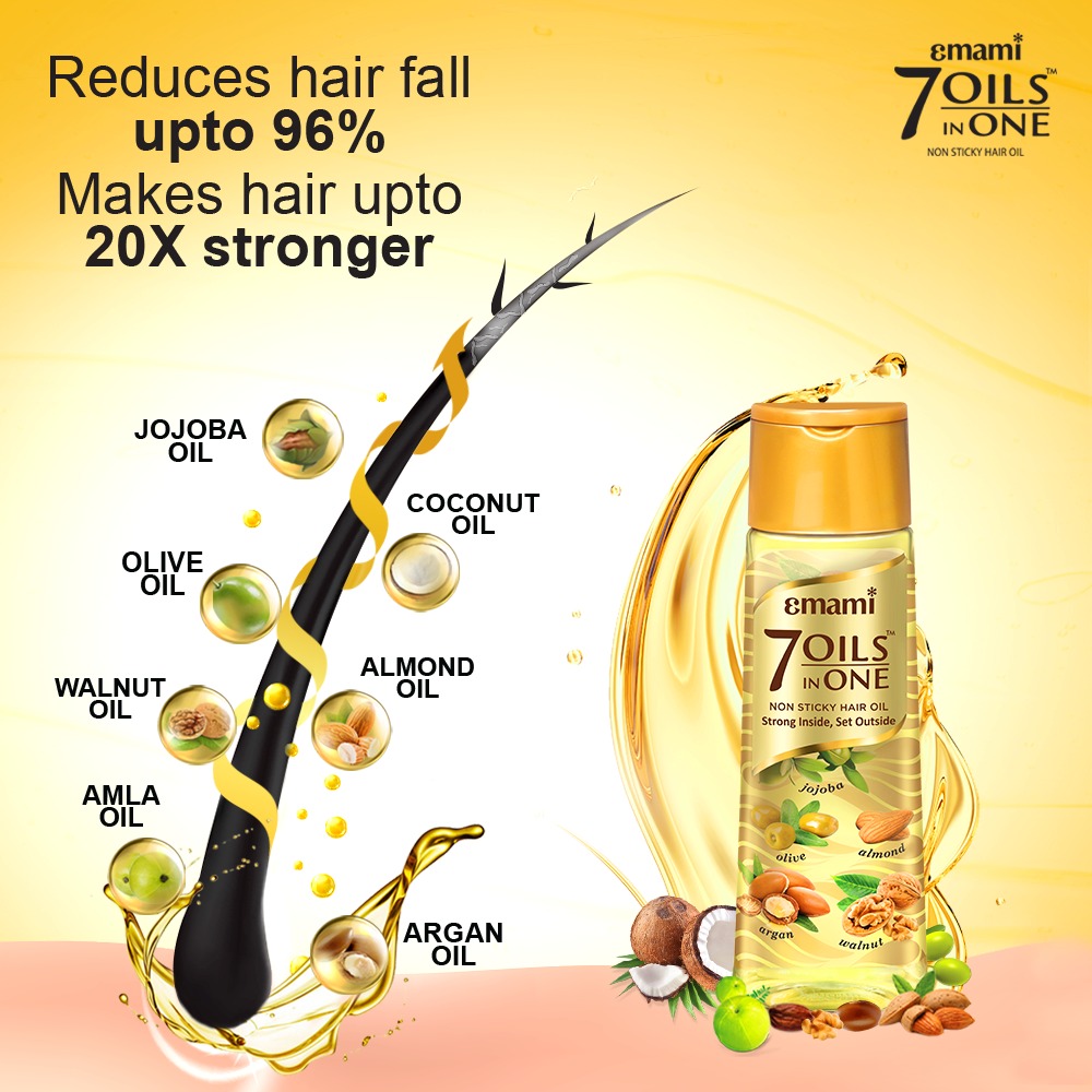 Emami 7 Oils in One Non Sticky Hair Oil 500ml