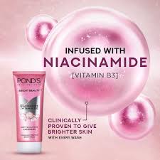 Pond's Bright Beauty Anti Dullness Face Wash with Niacinamide & Vitamin B3-100g