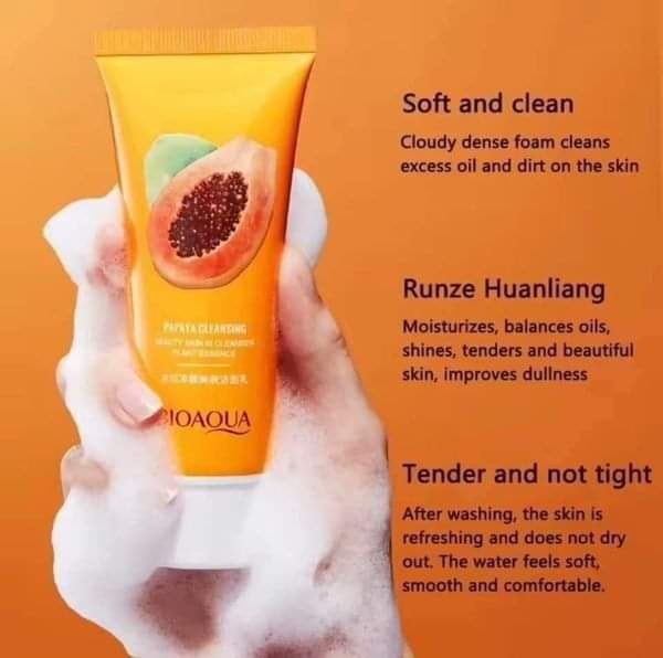 Bioaqua Papaya Face Wash-100ml