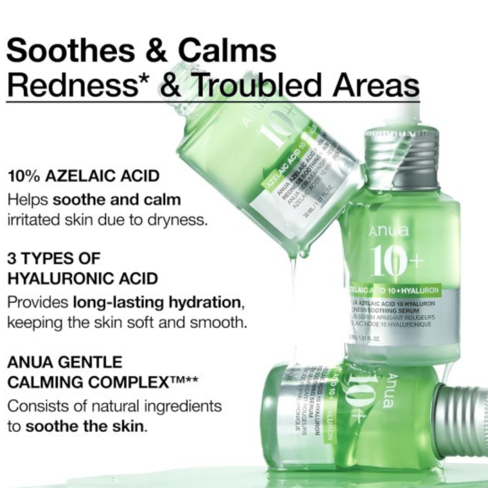 Anua Azelaic Acid 10 Hyaluron Redness Soothing Serum 30ml