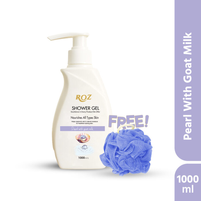 Roz Showergel -Pearl with Goat Milk (1000ml)