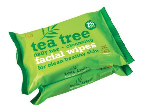 TEA TREE FACIAL WIPES - 25PCS