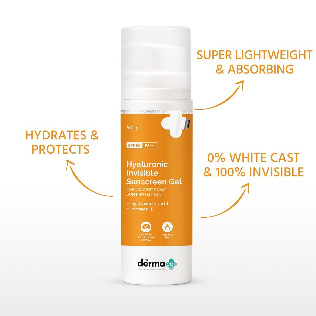 The Derma co 1% Hyaluronic Sunscreen Aqua Gel- pump