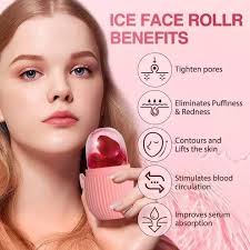 Ice Roller Face Massager to Brighten Complexion, Shrink & Tighten Pores