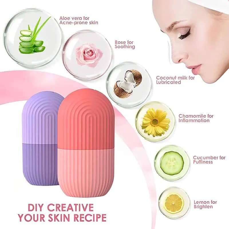 Ice Roller Face Massager to Brighten Complexion, Shrink & Tighten Pores