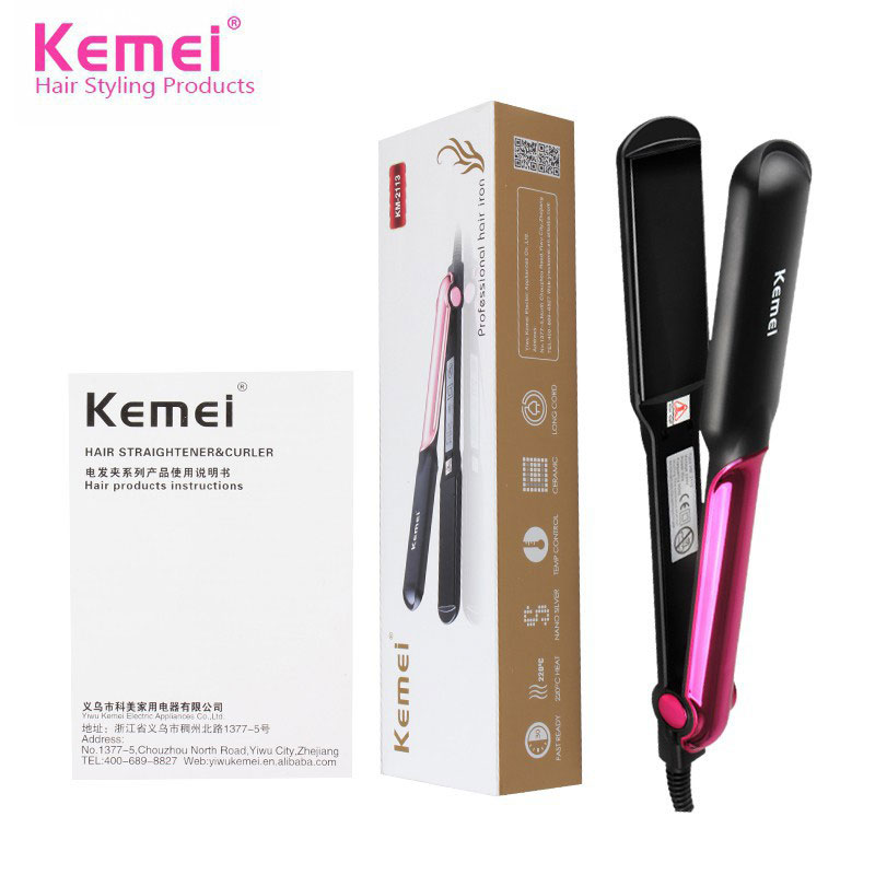 Kemei KM-2113 Negtive Ions Hair Straightener